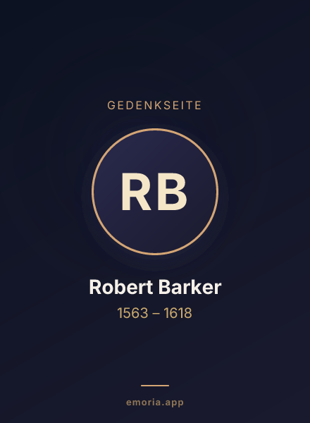 Gedenkportrait von Robert Barker