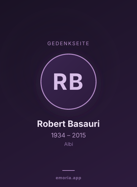 Gedenkportrait von Robert Basauri