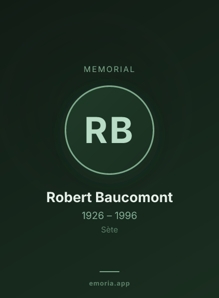 Memorial portrait of Robert Baucomont