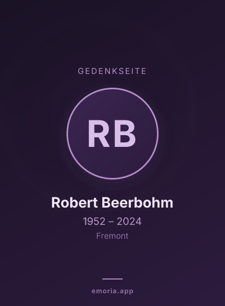 Gedenkportrait von Robert Beerbohm