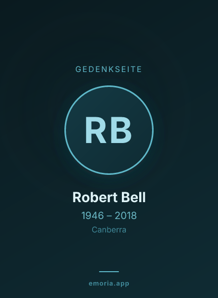 Gedenkportrait von Robert Bell