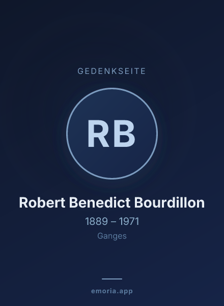 Gedenkportrait von Robert Benedict Bourdillon