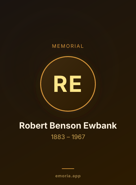 Memorial portrait of Robert Benson Ewbank