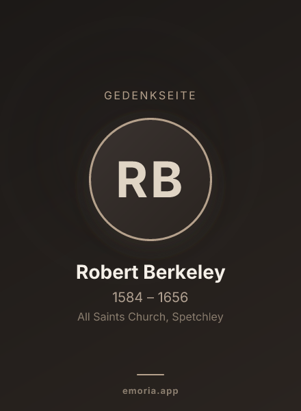 Gedenkportrait von Robert Berkeley