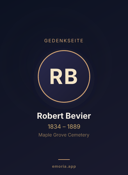 Gedenkportrait von Robert Bevier