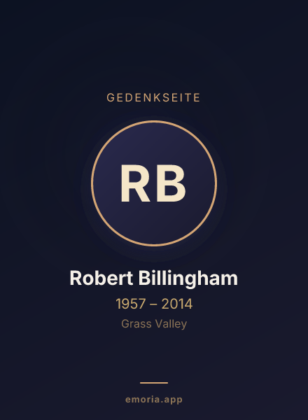 Gedenkportrait von Robert Billingham