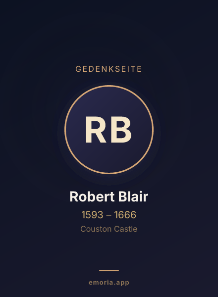 Gedenkportrait von Robert Blair