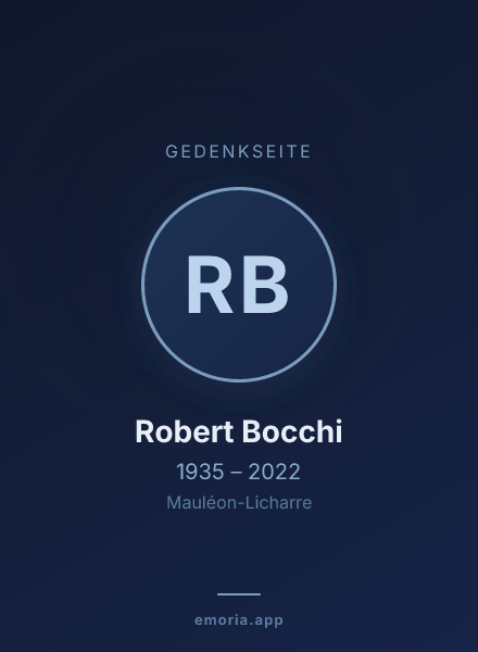 Gedenkportrait von Robert Bocchi