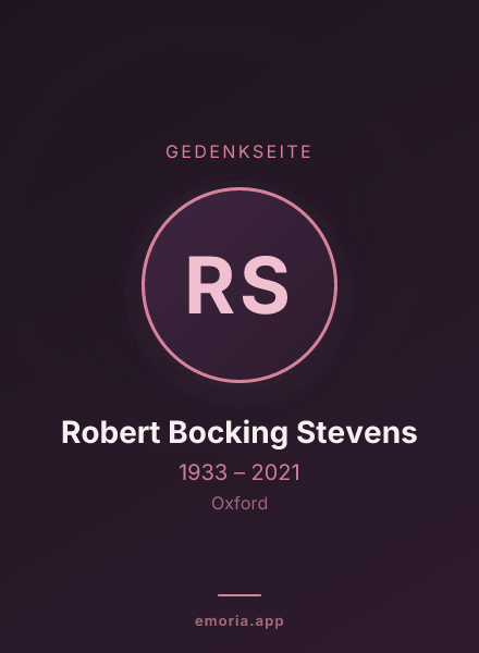 Gedenkportrait von Robert Bocking Stevens