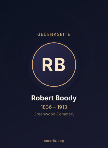 Gedenkportrait von Robert Boody