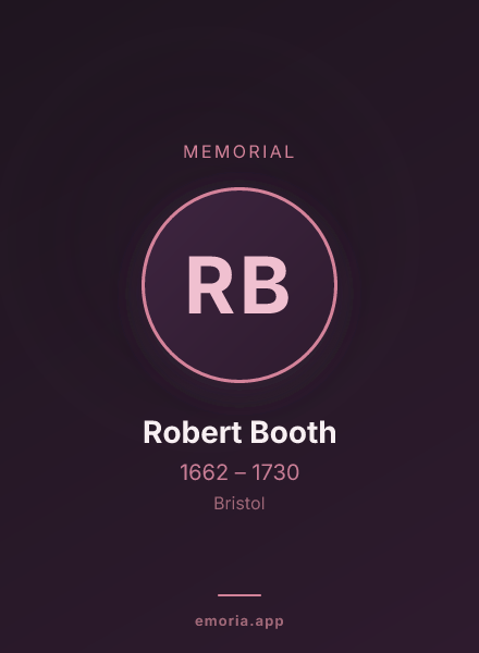 Memorial portrait of Robert Booth