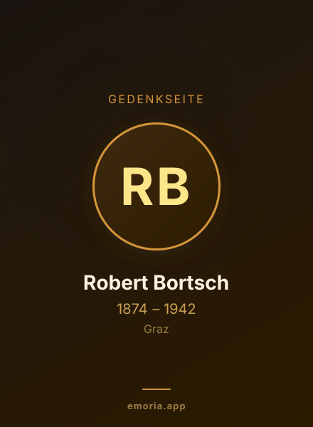Gedenkportrait von Robert Bortsch
