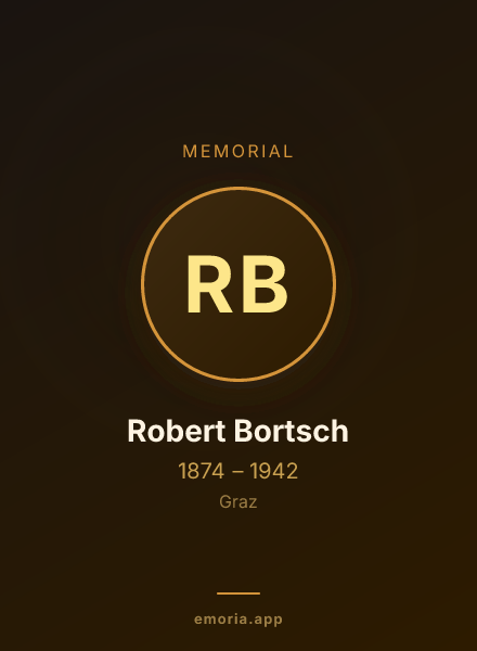 Memorial portrait of Robert Bortsch