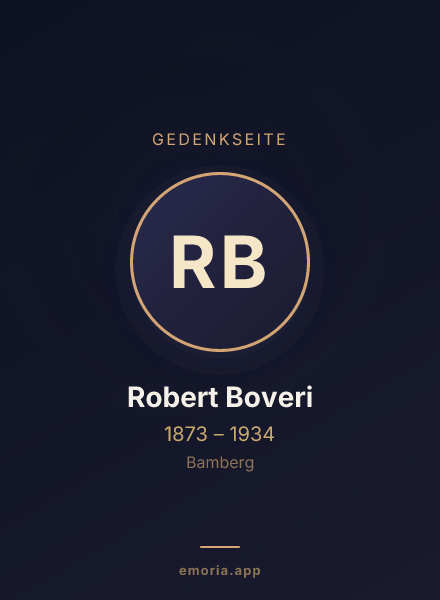 Gedenkportrait von Robert Boveri