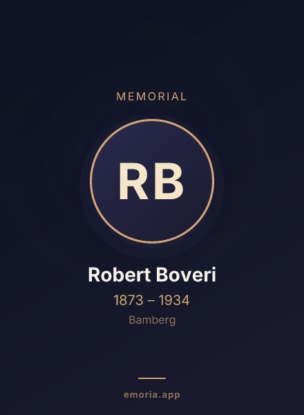 Memorial portrait of Robert Boveri