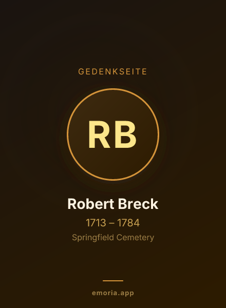 Gedenkportrait von Robert Breck