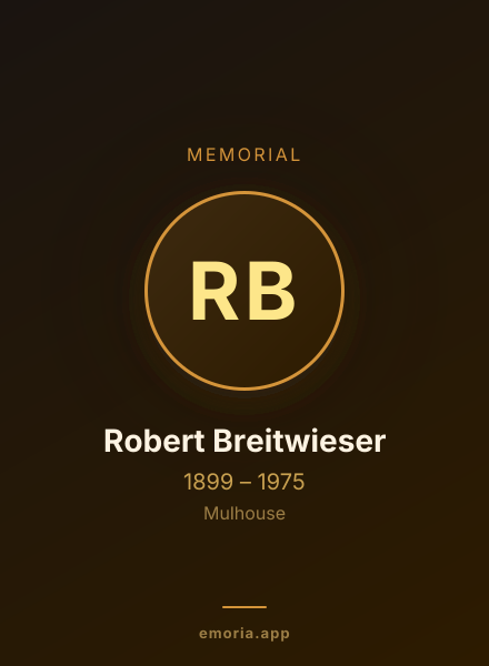 Memorial portrait of Robert Breitwieser