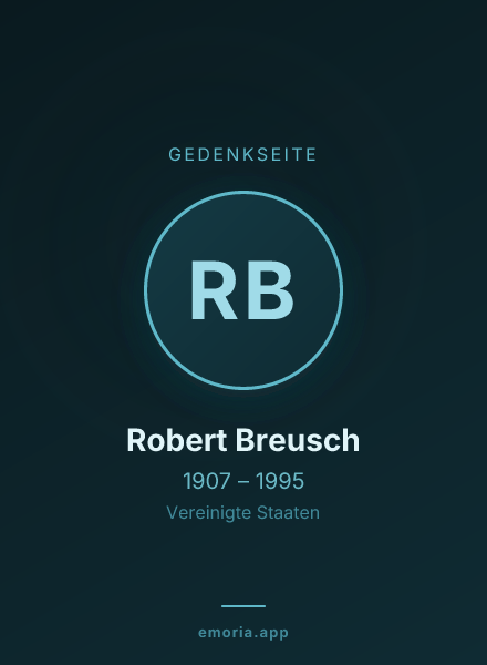 Gedenkportrait von Robert Breusch