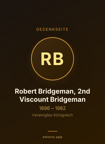 Gedenkportrait von Robert Bridgeman, 2nd Viscount Bridgeman