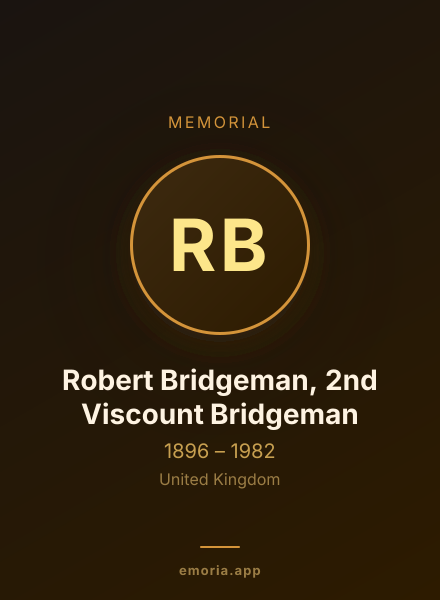 Memorial portrait of Robert Bridgeman, 2nd Viscount Bridgeman