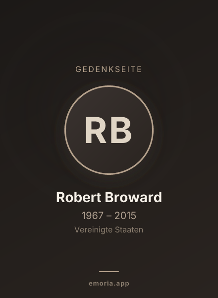 Gedenkportrait von Robert Broward