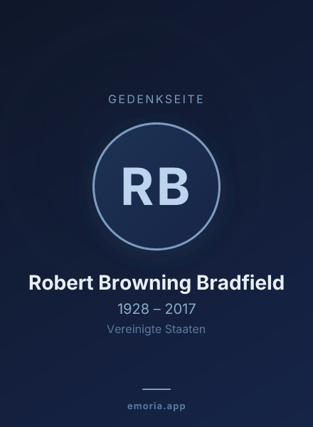 Gedenkportrait von Robert Browning Bradfield