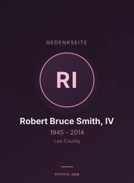 Gedenkportrait von Robert Bruce Smith, IV