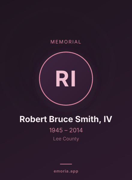 Memorial portrait of Robert Bruce Smith, IV