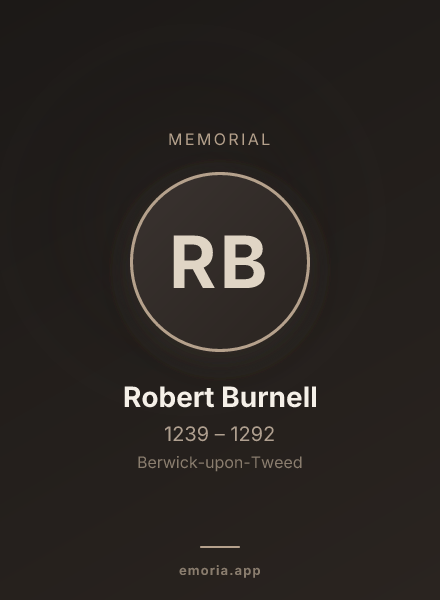 Memorial portrait of Robert Burnell