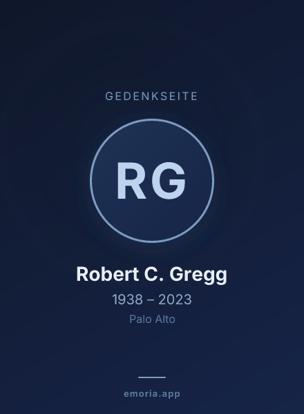 Gedenkportrait von Robert C. Gregg