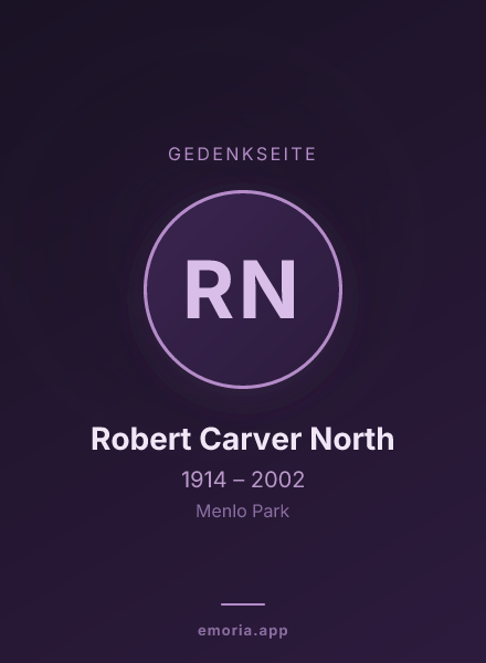 Gedenkportrait von Robert Carver North