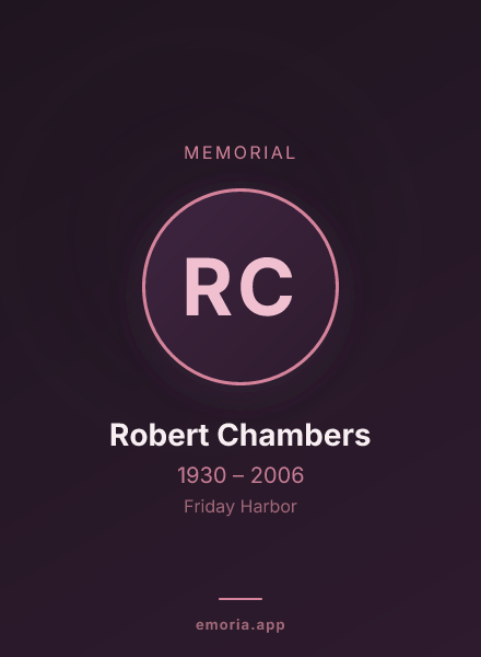 Memorial portrait of Robert Chambers