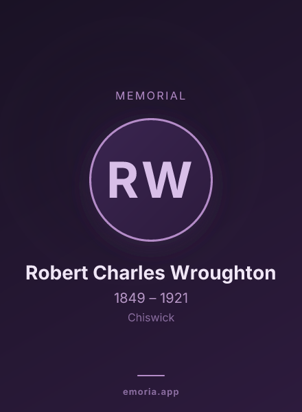 Memorial portrait of Robert Charles Wroughton