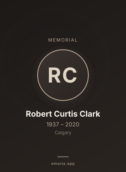 Memorial portrait of Robert Curtis Clark