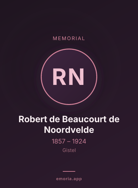 Memorial portrait of Robert de Beaucourt de Noordvelde