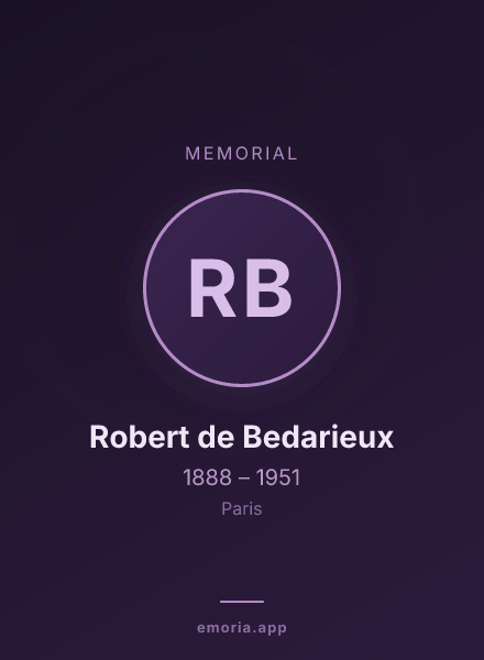 Memorial portrait of Robert de Bedarieux
