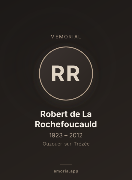 Memorial portrait of Robert de La Rochefoucauld