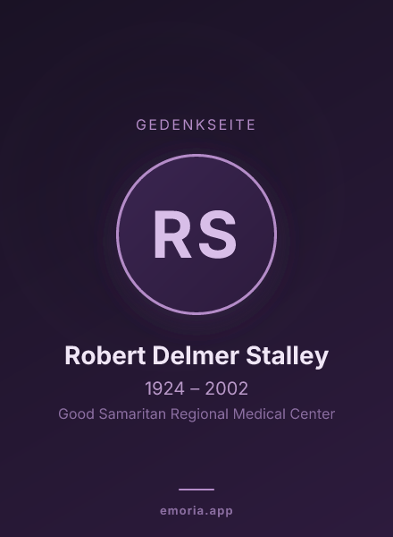 Gedenkportrait von Robert Delmer Stalley