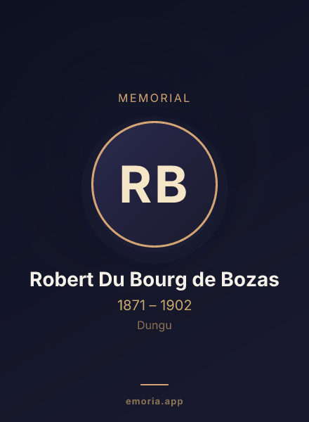 Memorial portrait of Robert Du Bourg de Bozas