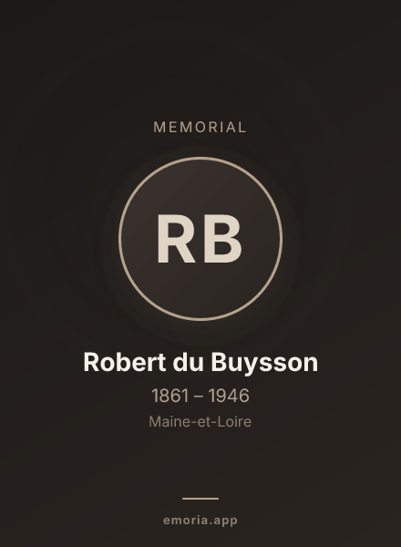 Memorial portrait of Robert du Buysson