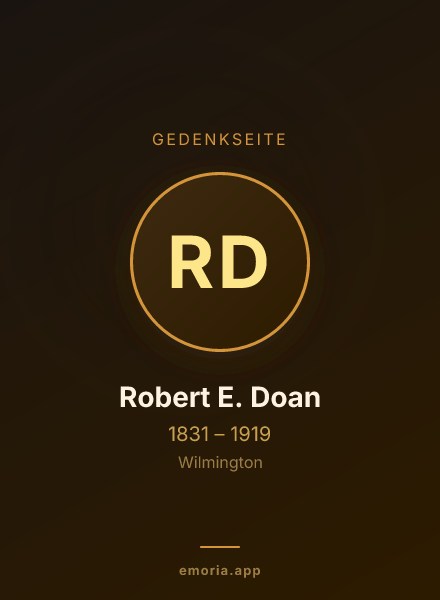 Gedenkportrait von Robert E. Doan
