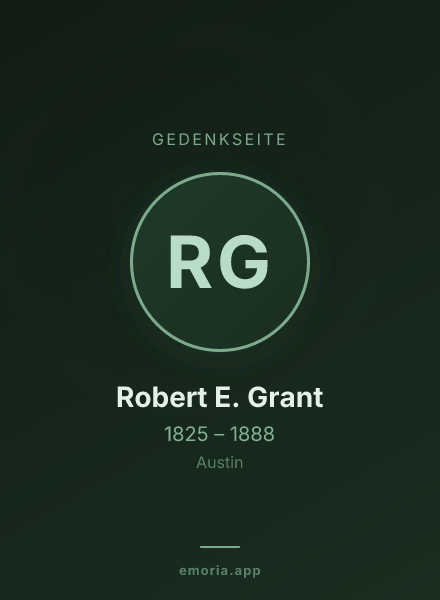 Gedenkportrait von Robert E. Grant