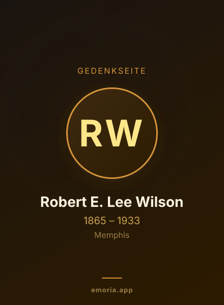 Gedenkportrait von Robert E. Lee Wilson