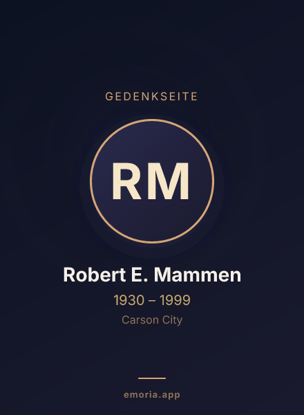 Gedenkportrait von Robert E. Mammen