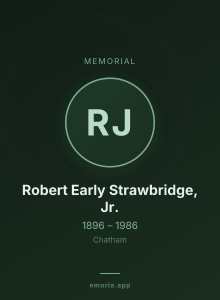 Memorial portrait of Robert Early Strawbridge, Jr.