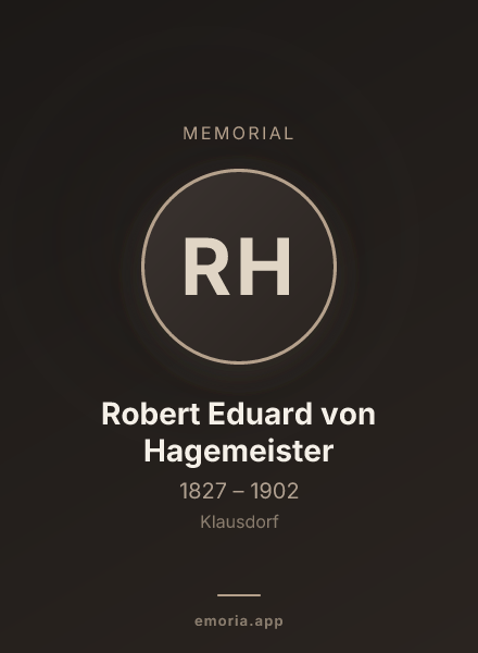 Memorial portrait of Robert Eduard von Hagemeister