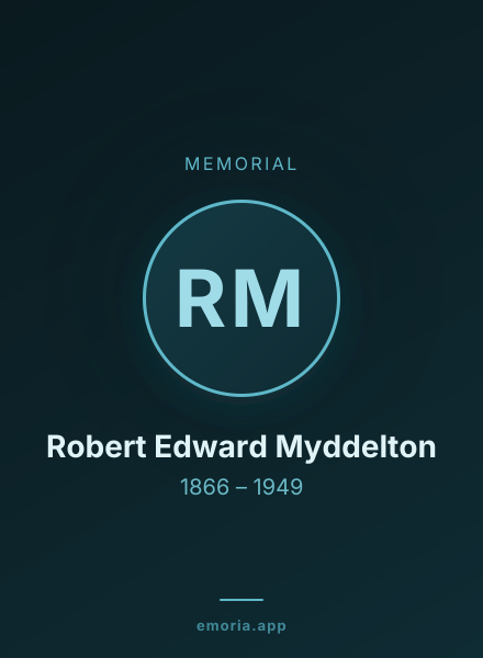 Memorial portrait of Robert Edward Myddelton
