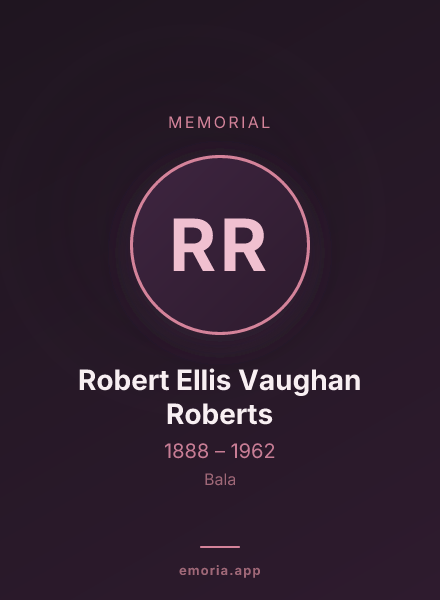 Memorial portrait of Robert Ellis Vaughan Roberts