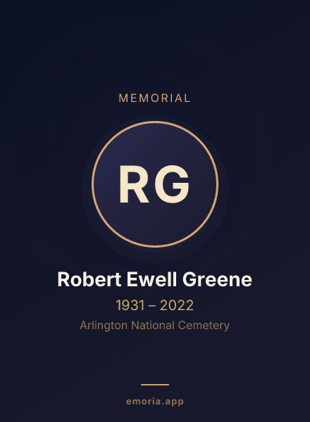 Memorial portrait of Robert Ewell Greene