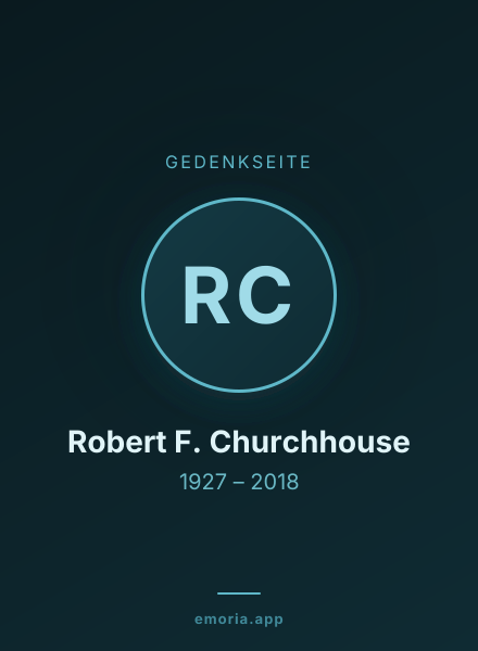 Gedenkportrait von Robert F. Churchhouse